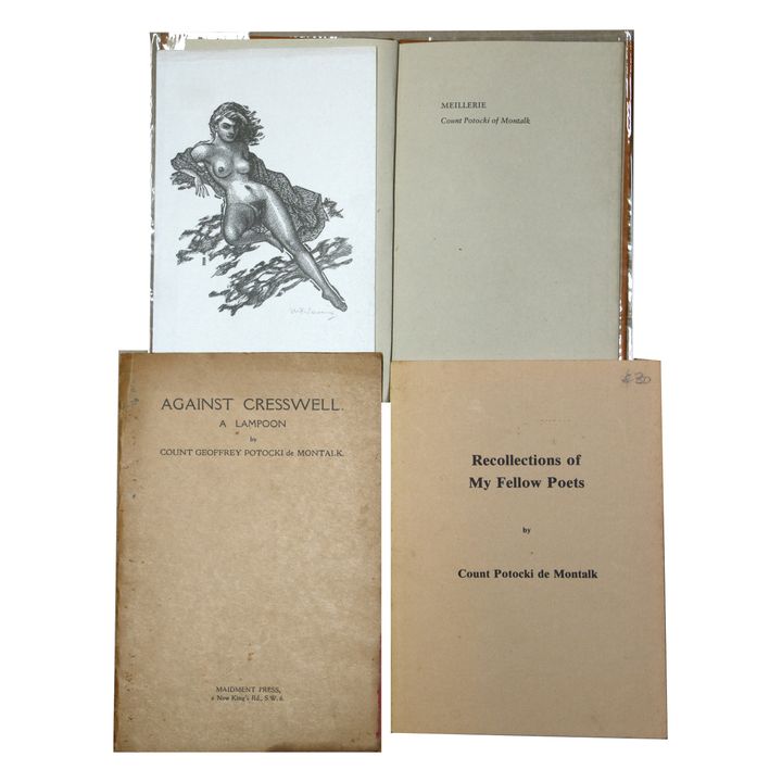 De MONTALK, GEOFFREY WLADISLAS VAILE POTOCKI   [3 items] - Meillerie.