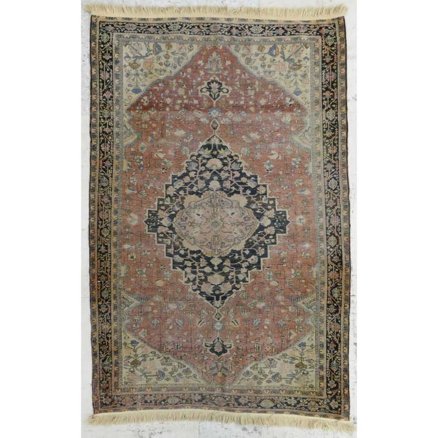 Antique Persian Sarouk Fereghan Oriental Rug