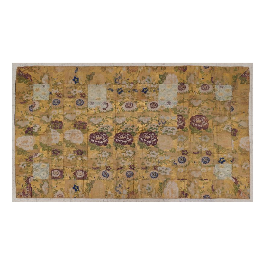Japanese Meiji Silk Kesa Buddhist Robe
