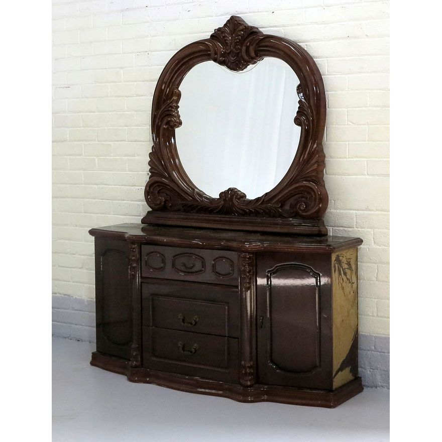 DRESSING CHEST AND MIRROR