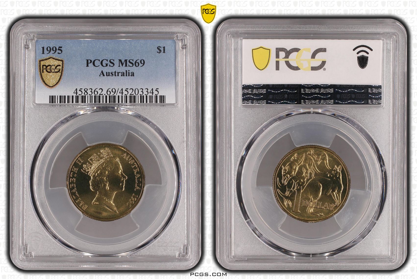 POP 8/0, One Dollar, 1995, PCGS MS69
