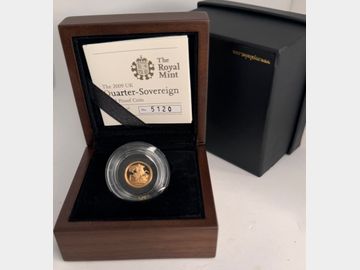 2009 ELIZABETH II GOLD QUARTER SOVEREIGN (FIRST YEAR)