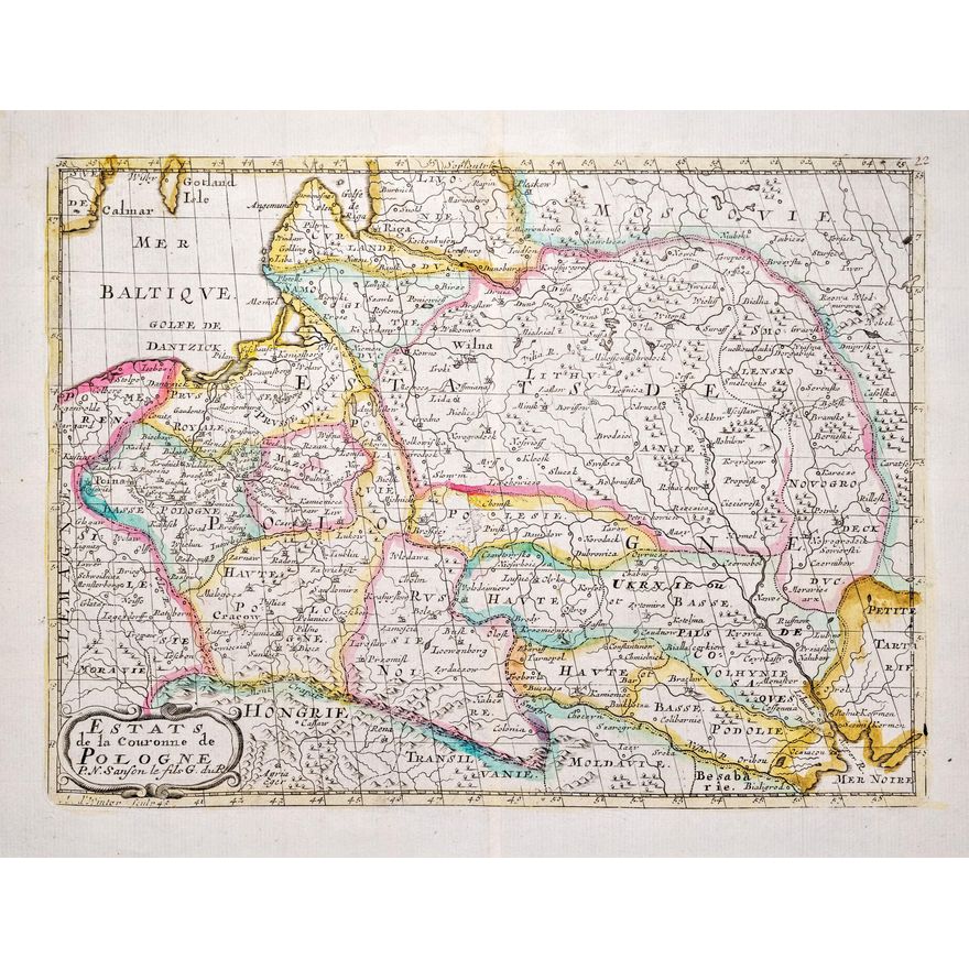 Nicolas Sanson II | Estats de la Couronne de Pologne