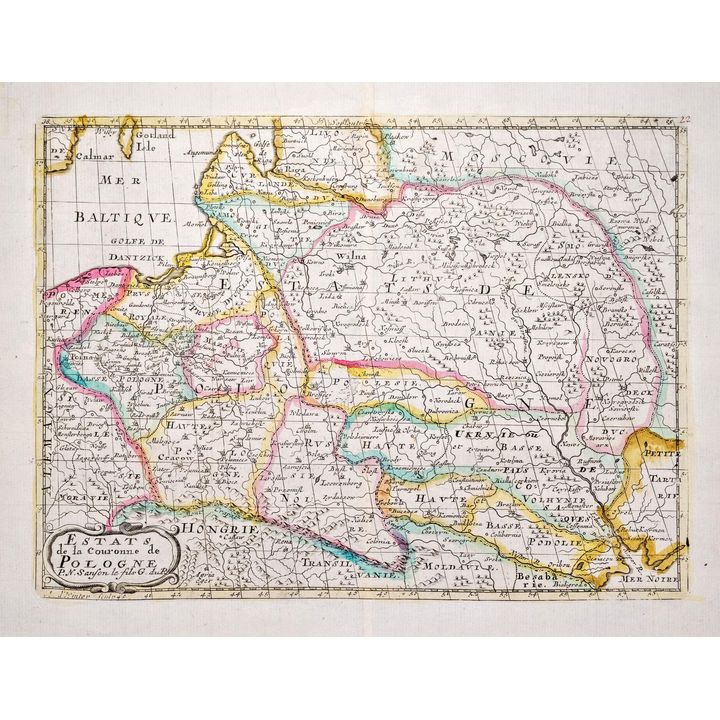 Nicolas Sanson II | Estats de la Couronne de Pologne