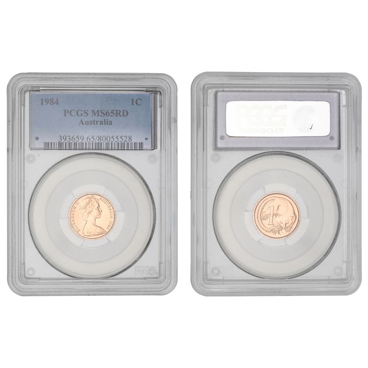 Elizabeth II, One Cent, 1984, PCGS MS65RD