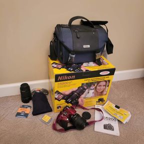 Nikon D5200 D-SLR Kit Red Body - 24.1 MP Digital Camera, Interchangeable Lenes and More!