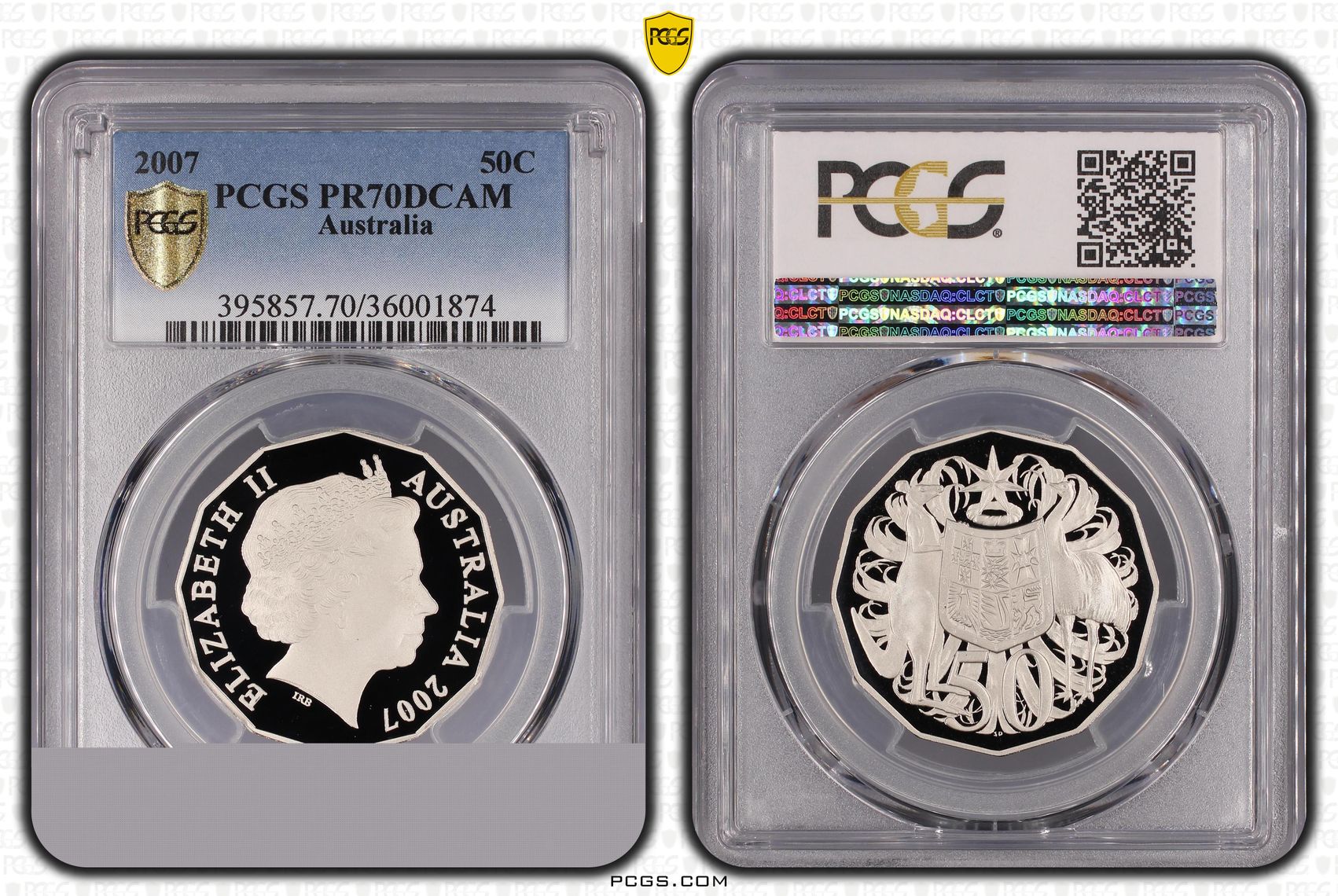 Fifty Cent, 2007, PCGS PR70DCAM