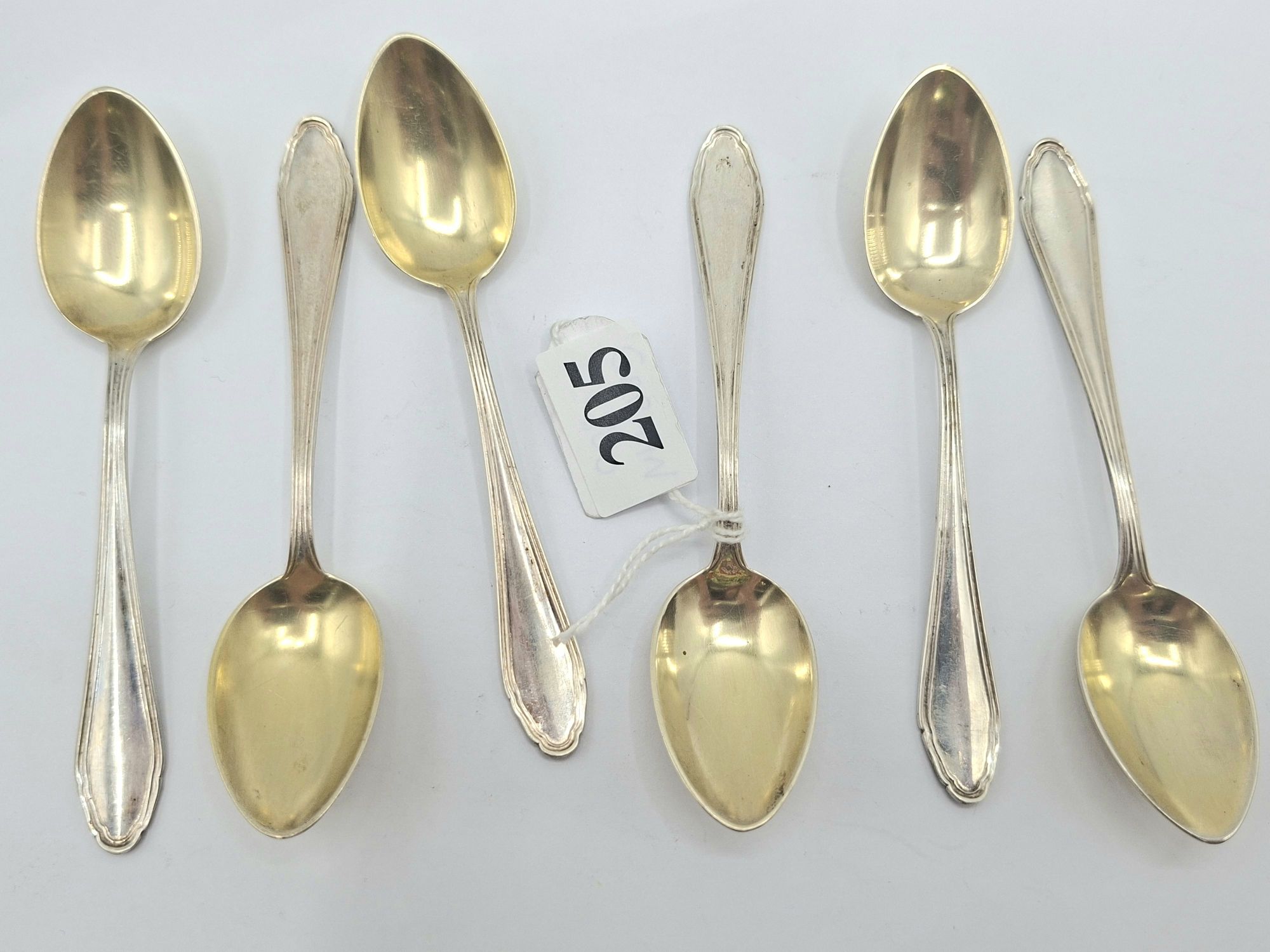 205 · SUITE OF 800 GERMAN SILVER TEASPOONS