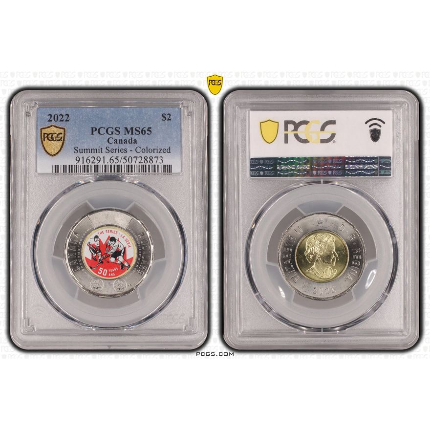 Canada, Summit Series - Colorized, Two Dollar, 2022, PCGS MS65