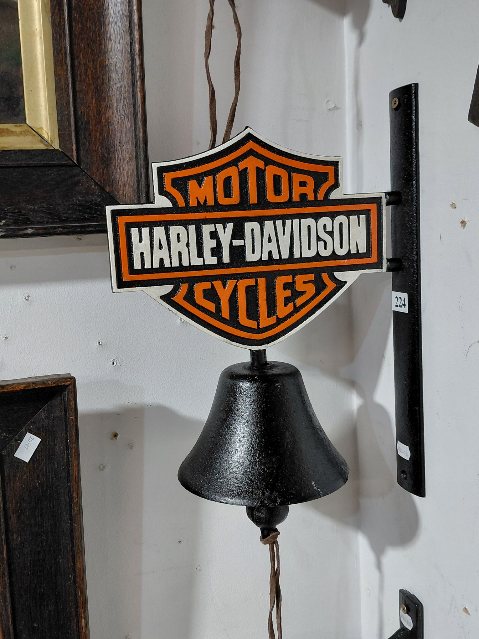 224 · HARLEY DAVIDSON CAST IRON BELL