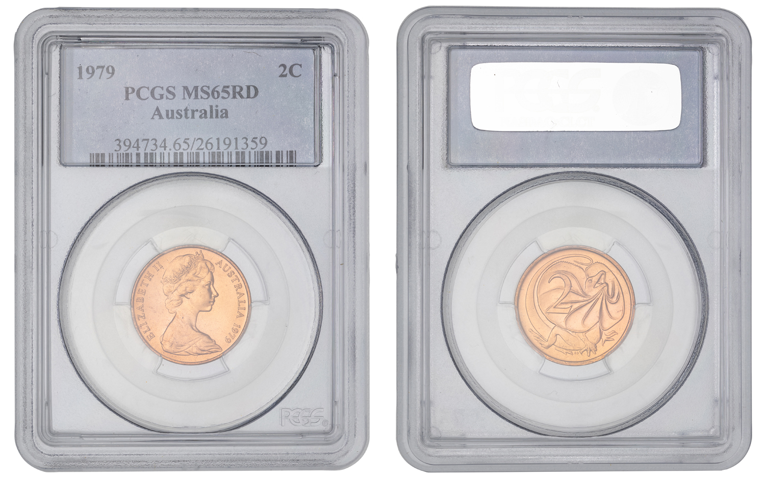 Elizabeth II, Two Cent, 1979, PCGS MS65RD