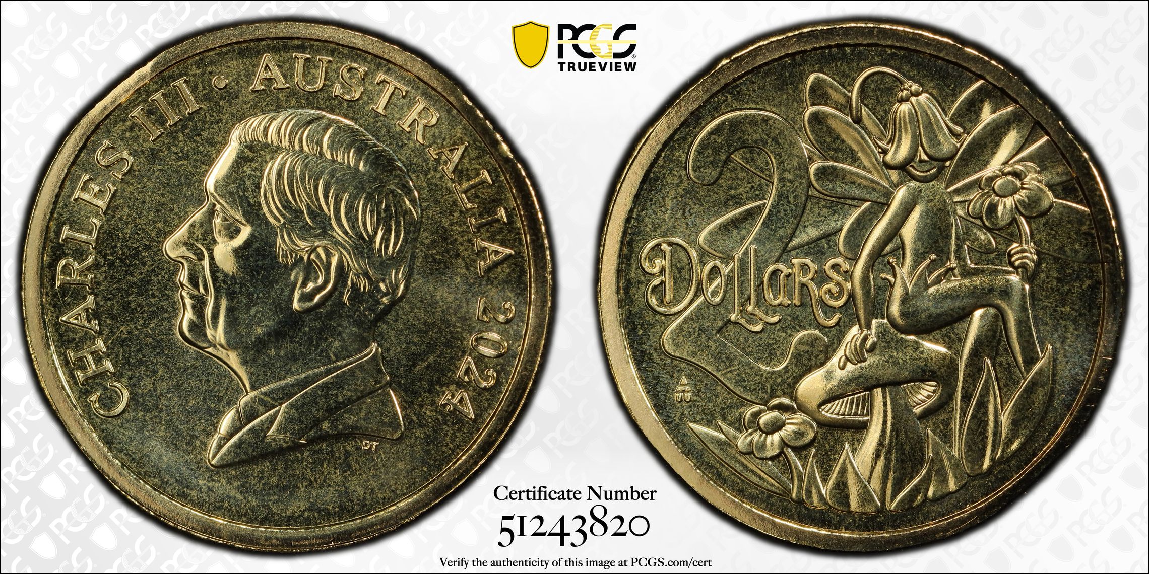 Tooth Fairy, Two Dollar, 2024, PCGS MS69