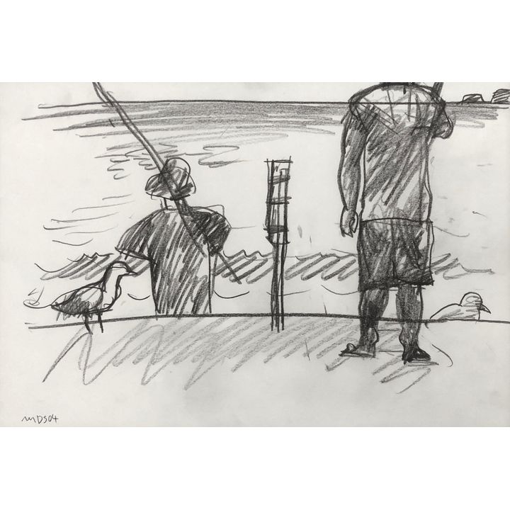 MICHAEL SMITHER (b. 1939), Fishing