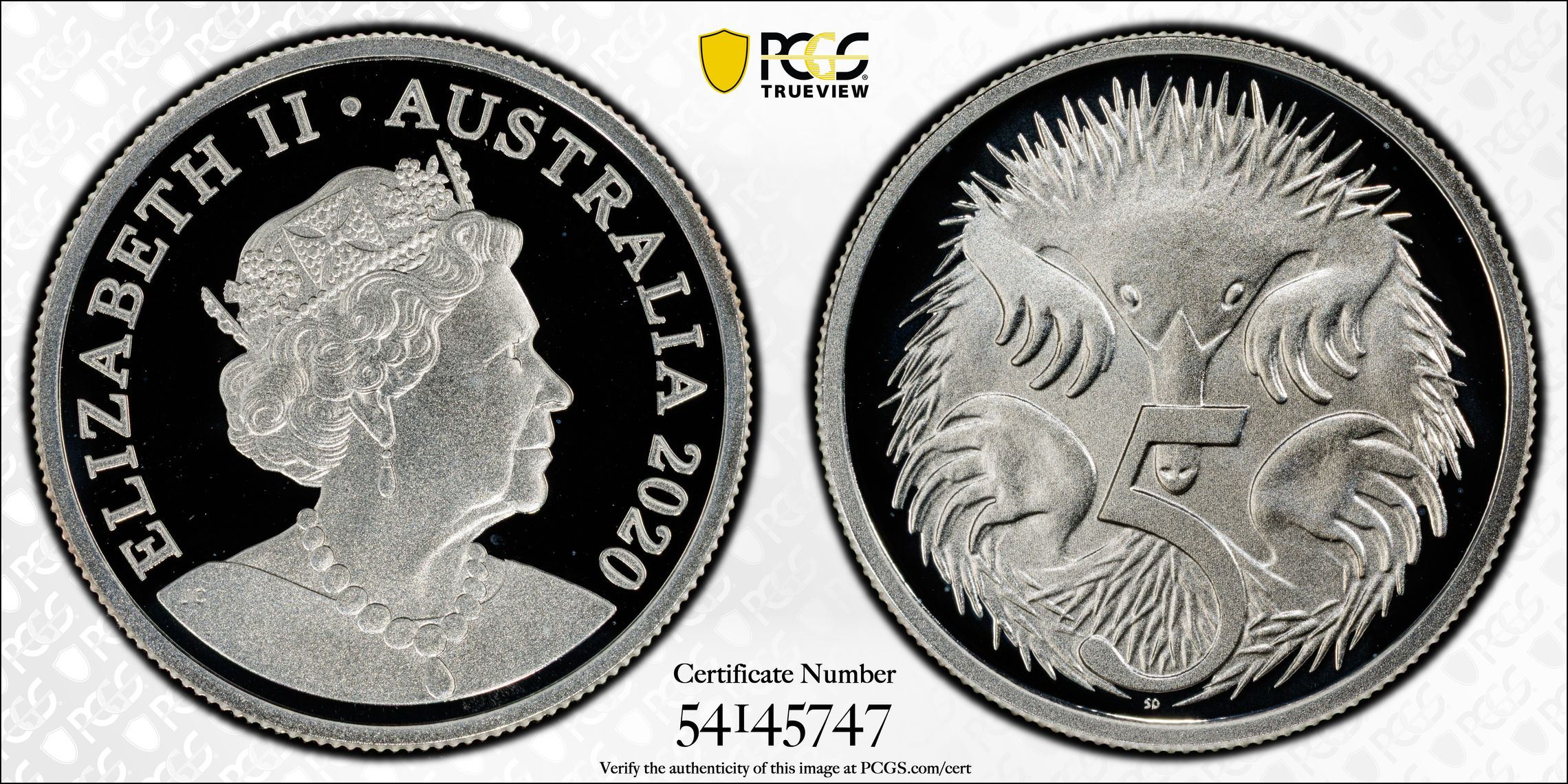 6th Portrait Silver, Five Cent, 2020, PCGS PR69DCAM