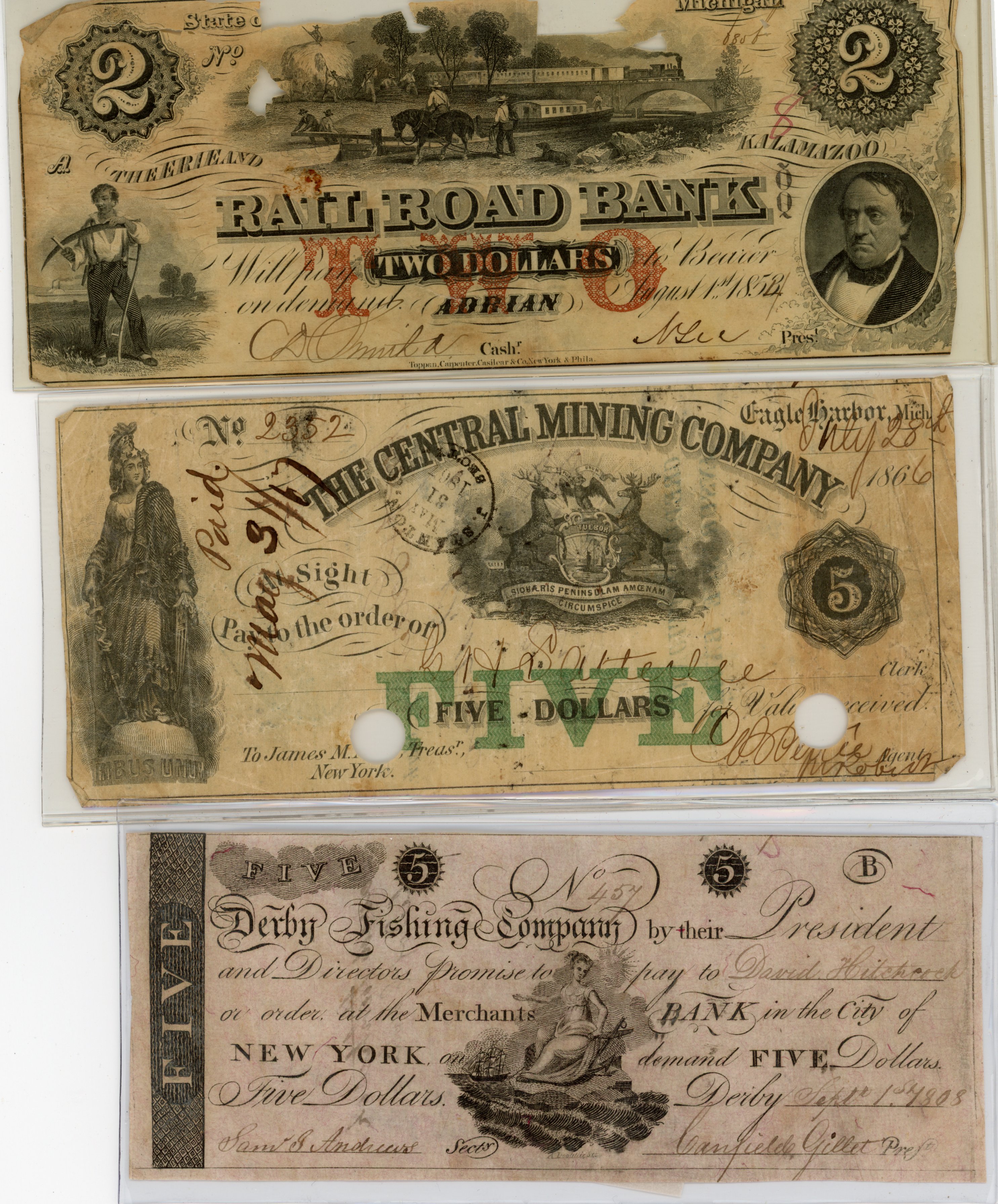 Fourteen (14) Obsolete Notes. Poor to VF. | Classical Numismatic Group