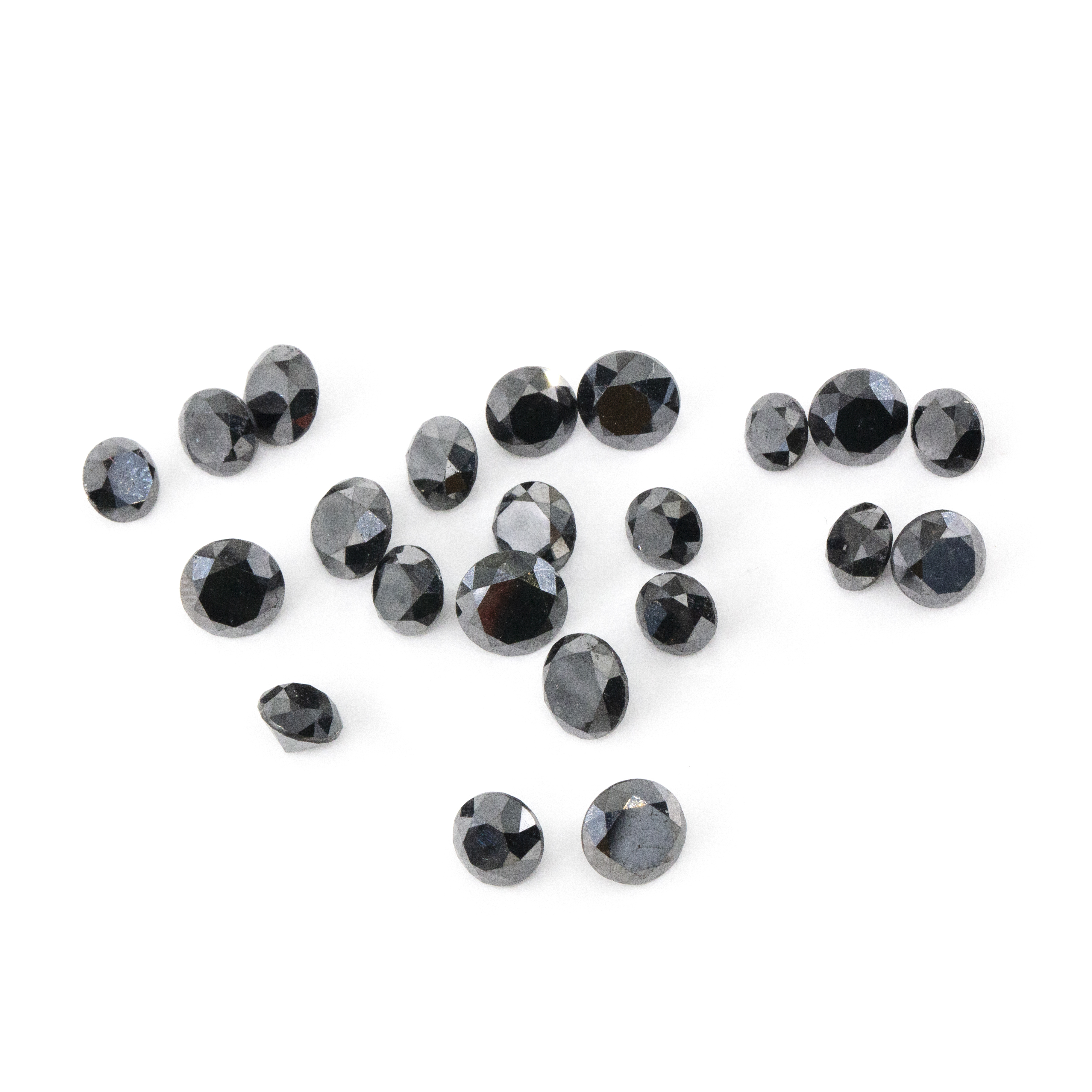 50 Carats of Loose Black Diamonds