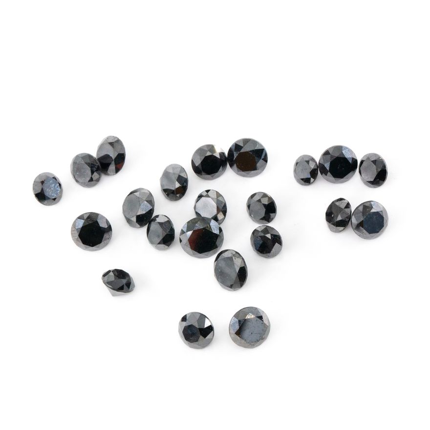 50 Carats of Loose Black Diamonds