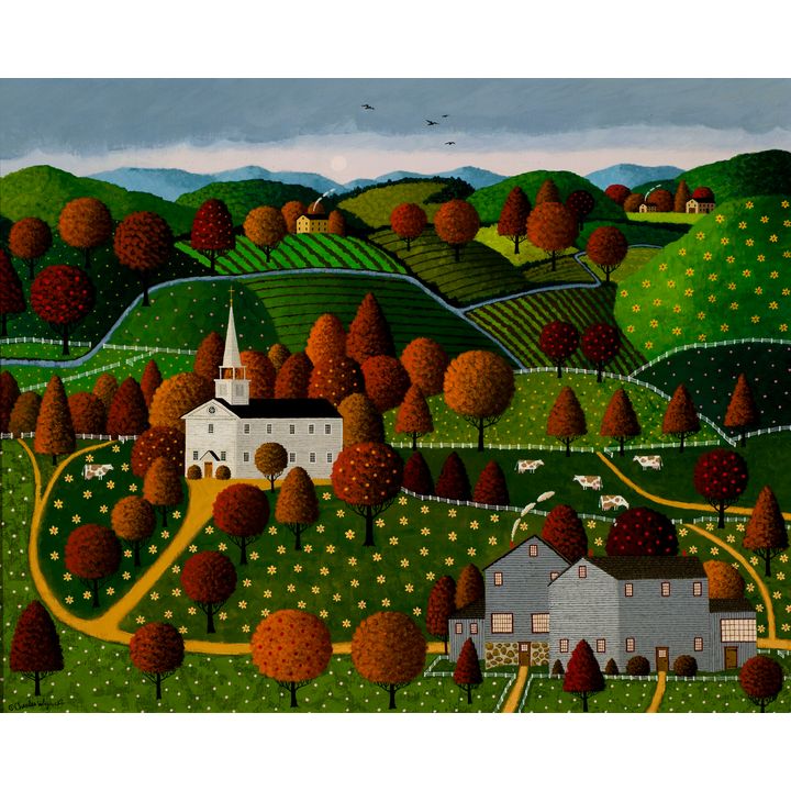 Charles Wysocki (1929-2002), New England Fall
