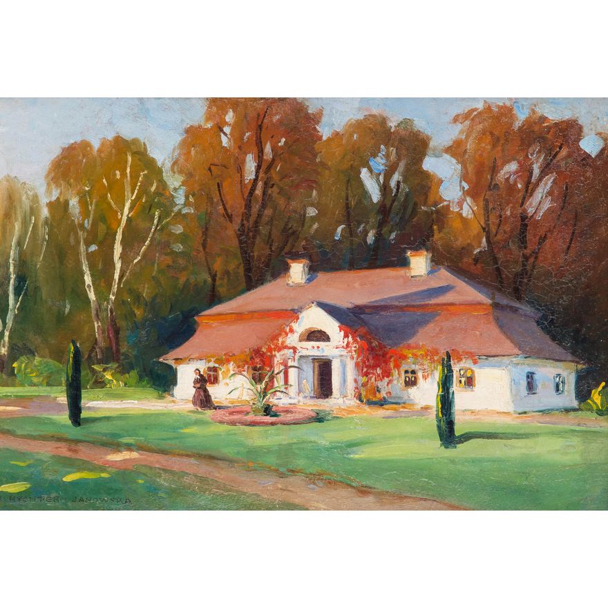 Bronisława Rychter-Janowska | Dworek jesienią