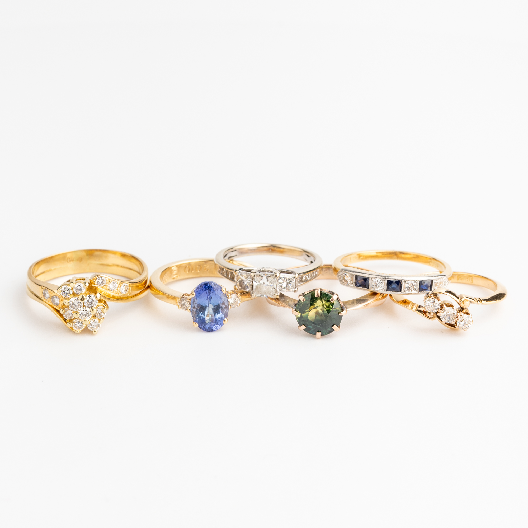 22 · Gold Diamond & Gemstone Rings