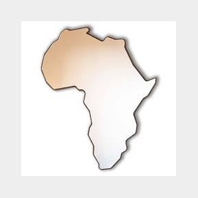 db Creative - Africa Mirror with Walnut boarder (57x68cm)-50591/887 B2(s2)