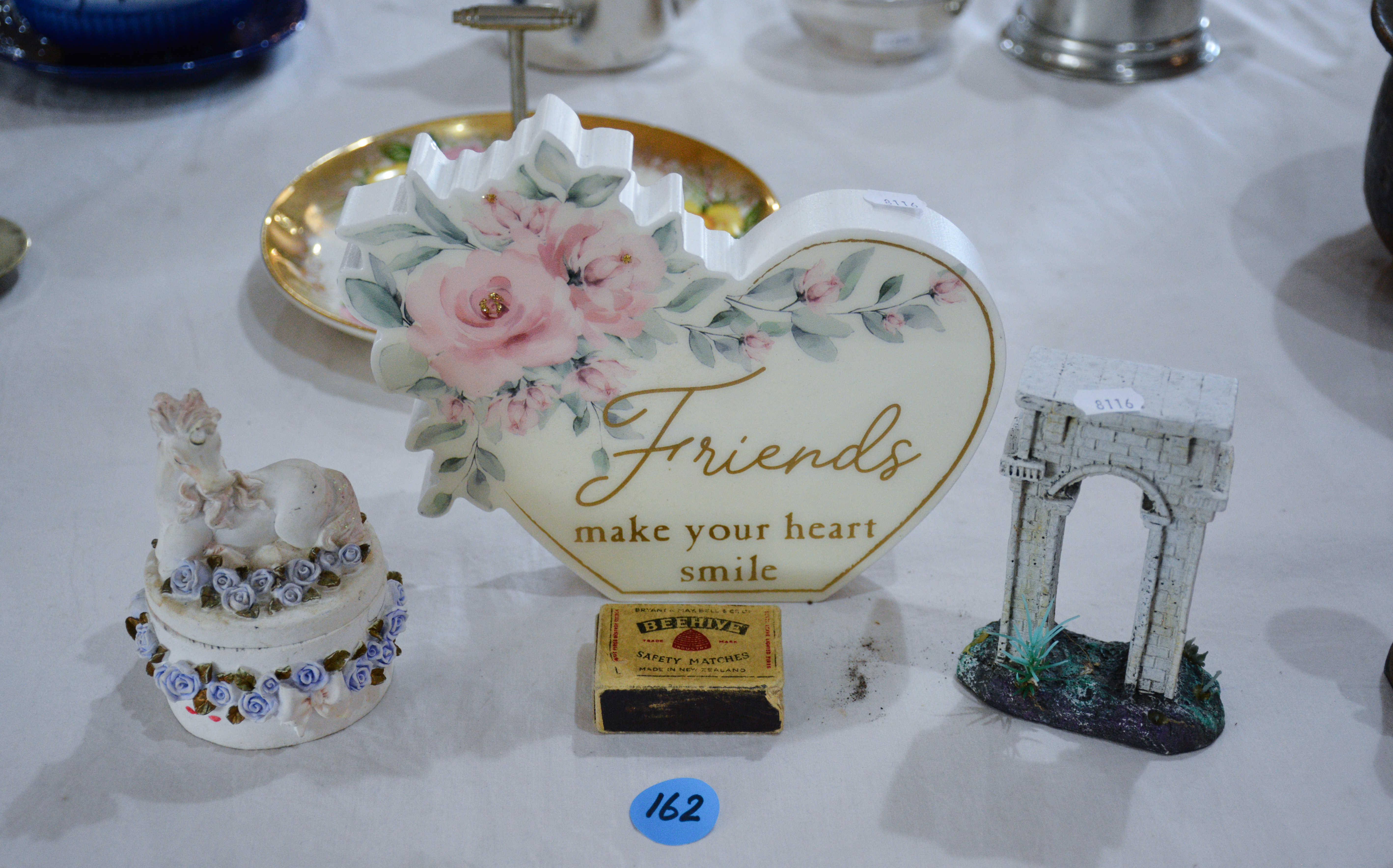 Decorative Ornaments x 2 and Container — NZ auction result