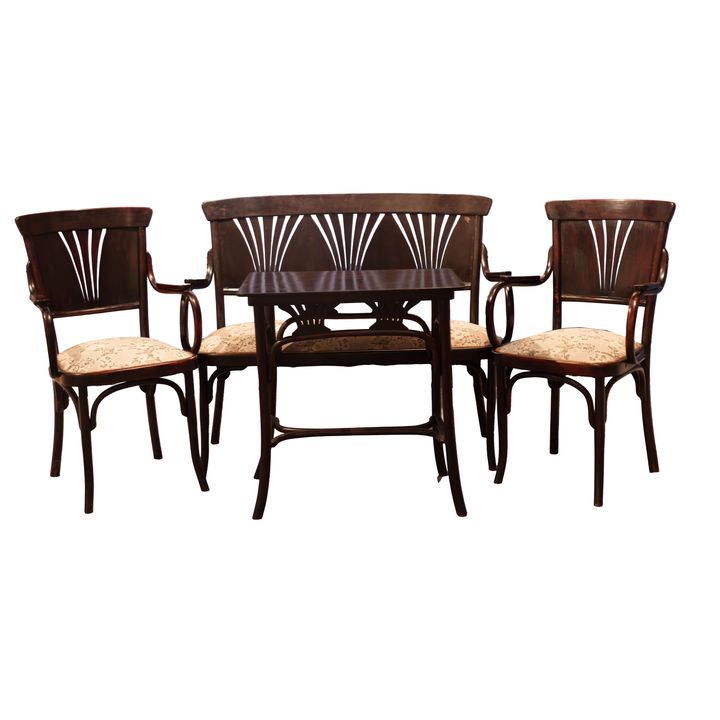 Zestaw mebli w stylu secesji Thonet (?), Europa Środkowa, 1 ćwierć XX wieku