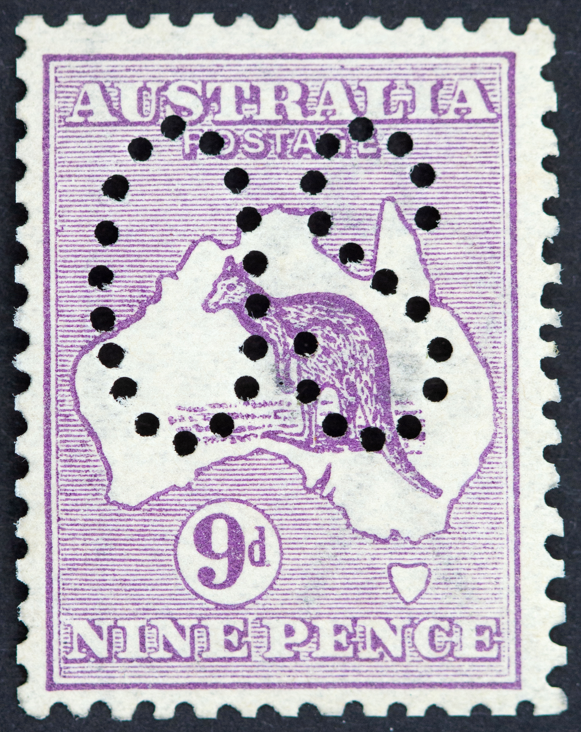 436 · First Watermark, Ninepence, 1913, Fine