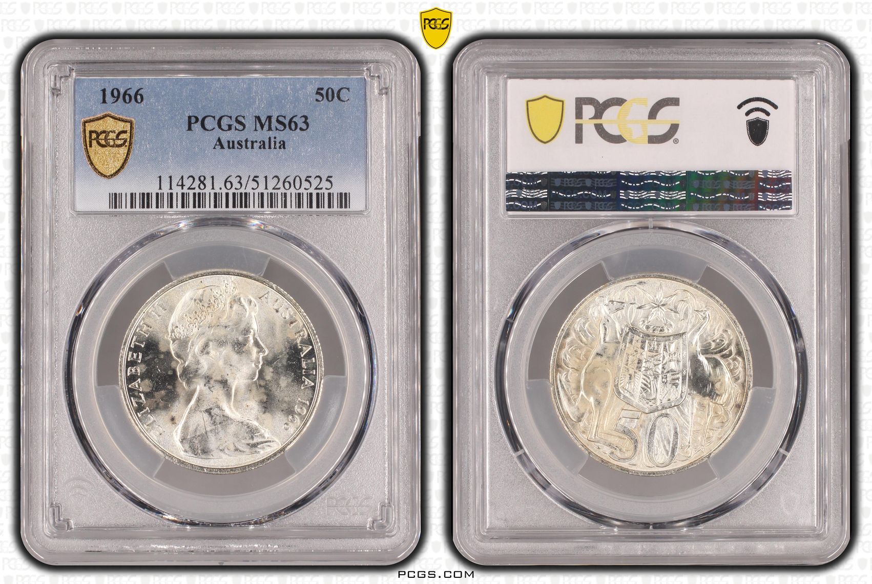 Fifty Cent, 1966, PCGS MS63