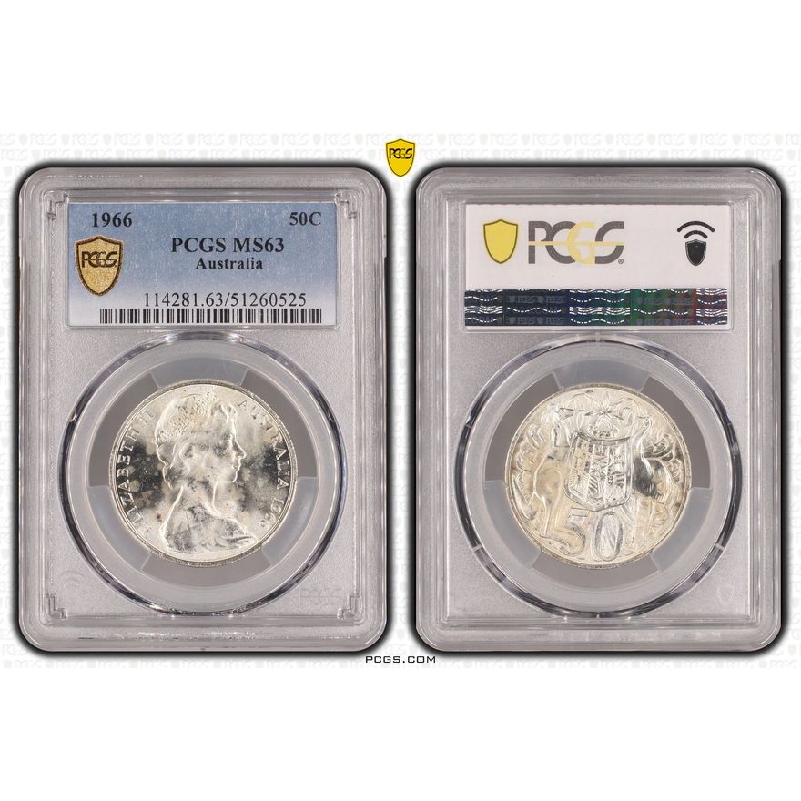 Fifty Cent, 1966, PCGS MS63