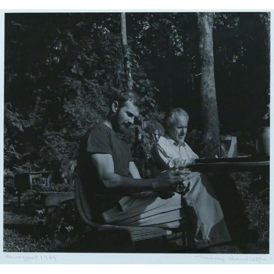 Mary Randlett ''August 1949'' (Mark Tobey & Morris Graves) Photograph