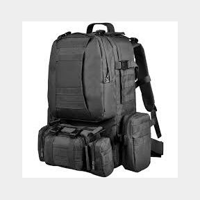Tactical Backpack Molle Bag - Black - Bar 9901077530920- 51748/11976 SN B1 (S8)
