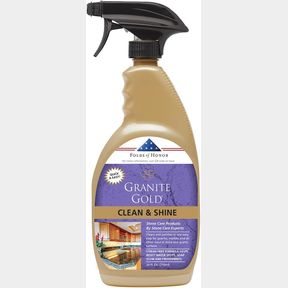 GRANITE GOLD CLEAN AND SHINE SPRAY-STREAK-FREE DEEP CLEANING & POLISHING OF GRANITE, MARBLE, QUARTZ, 24 FL OZ (PACK OF 1)