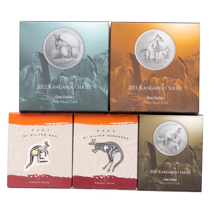 Elizabeth II, Kangaroos, One Dollar, 2001 - 2012, FDC