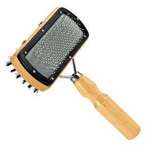 Double Sided Pet Grooming Tool Self Cleaning Slicker Brush For Dogs And Cat |