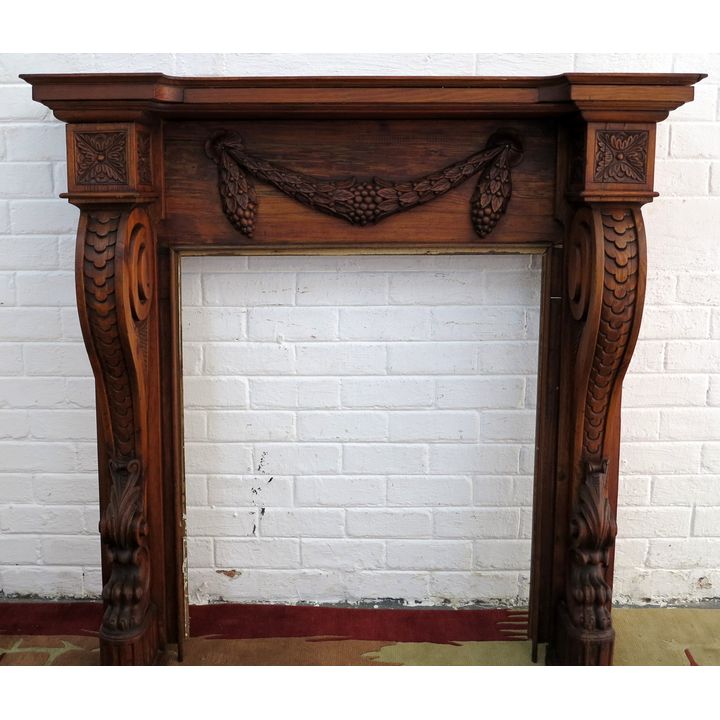 CARVED FIRE SURROUND