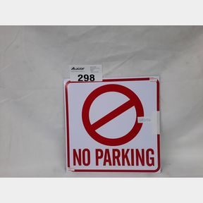 NO PARKING SIGN 29X29CM - 2 PACK - NO PARKING SIGN 29X29CM - 2 PACK