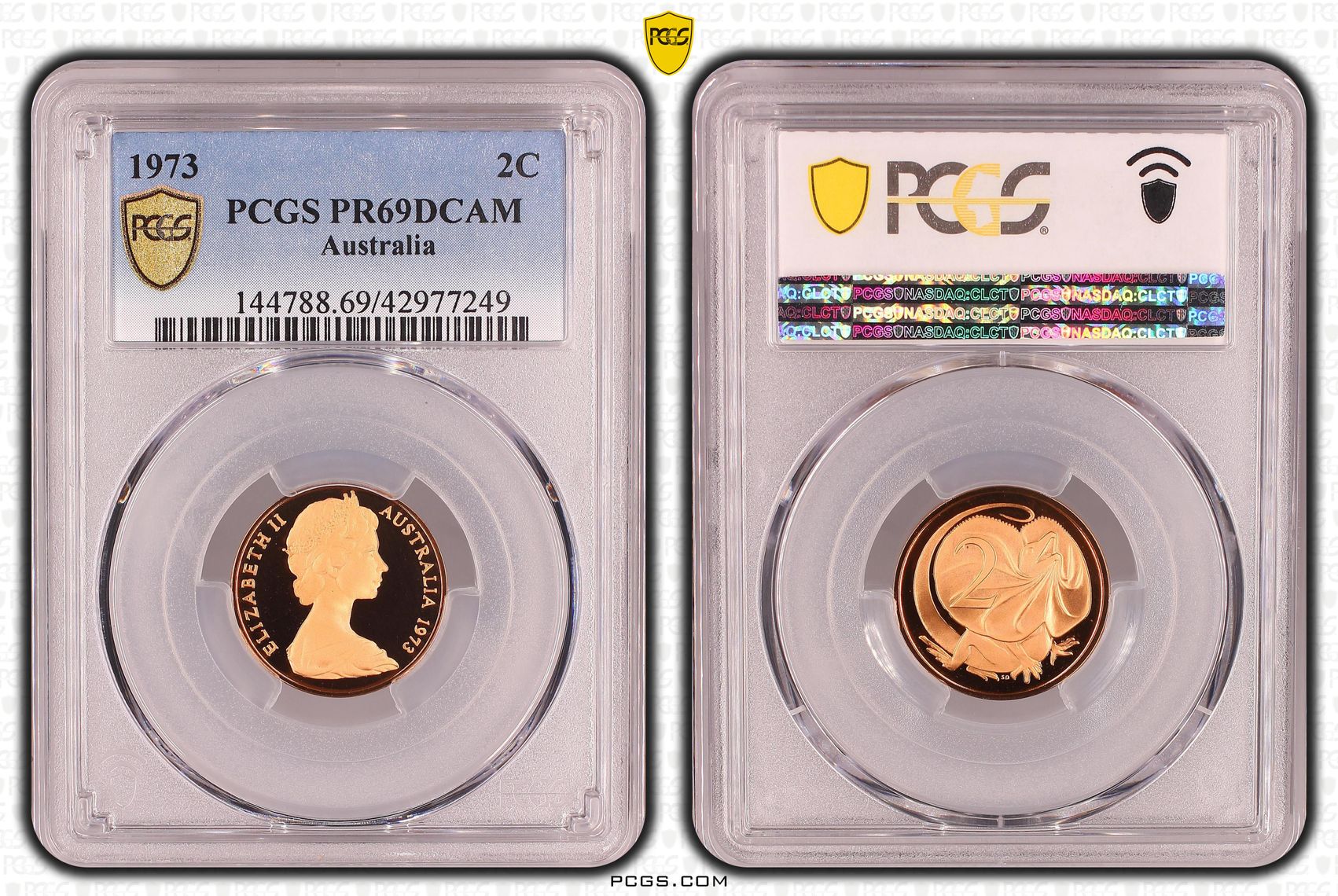 1973 Australian Two Cent, 2c Proof PCGS - PR69DCAM -249