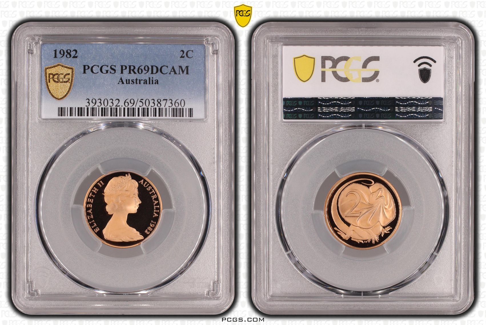 Two Cent, 1982, Pcgs Pr69dcam