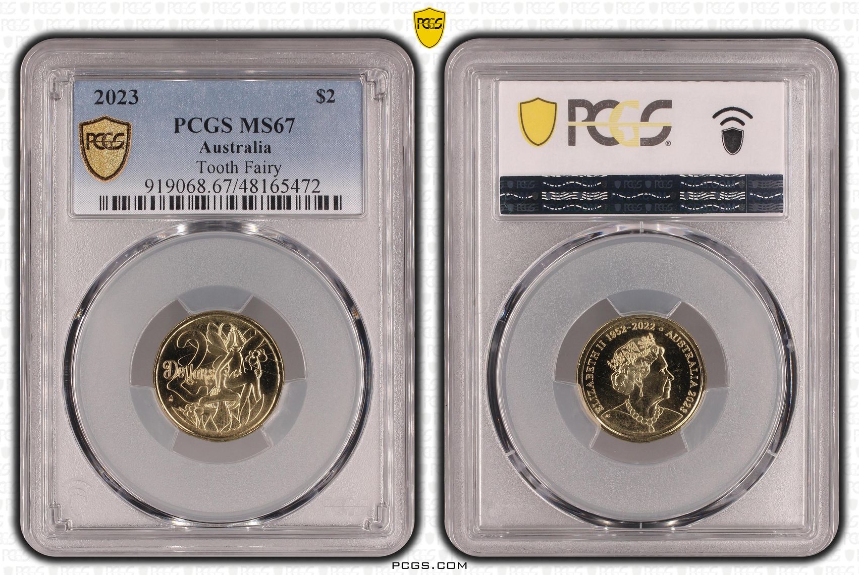 Elizabeth II, Tooth Fairy, Two Dollar, 2023, PCGS MS67