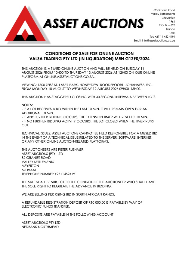 Industrial Machinery, IT & Office Furn. & More | Asset Auctions