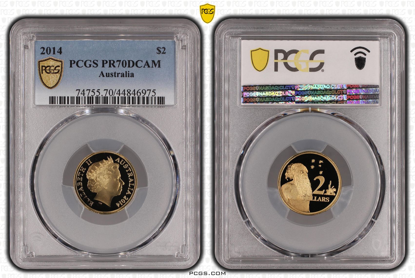 2014 Australia Two Dollar, $2 PCGS - PR70DCAM POP 18/0 -975