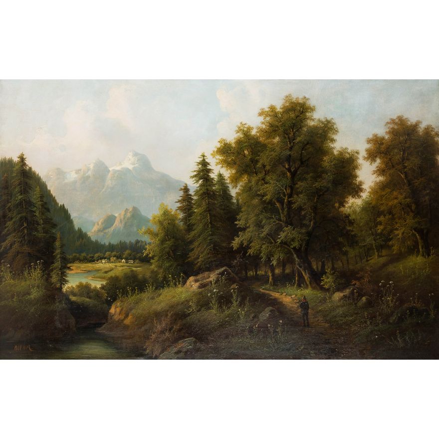Eduard Boehm | Pejzaż alpejski