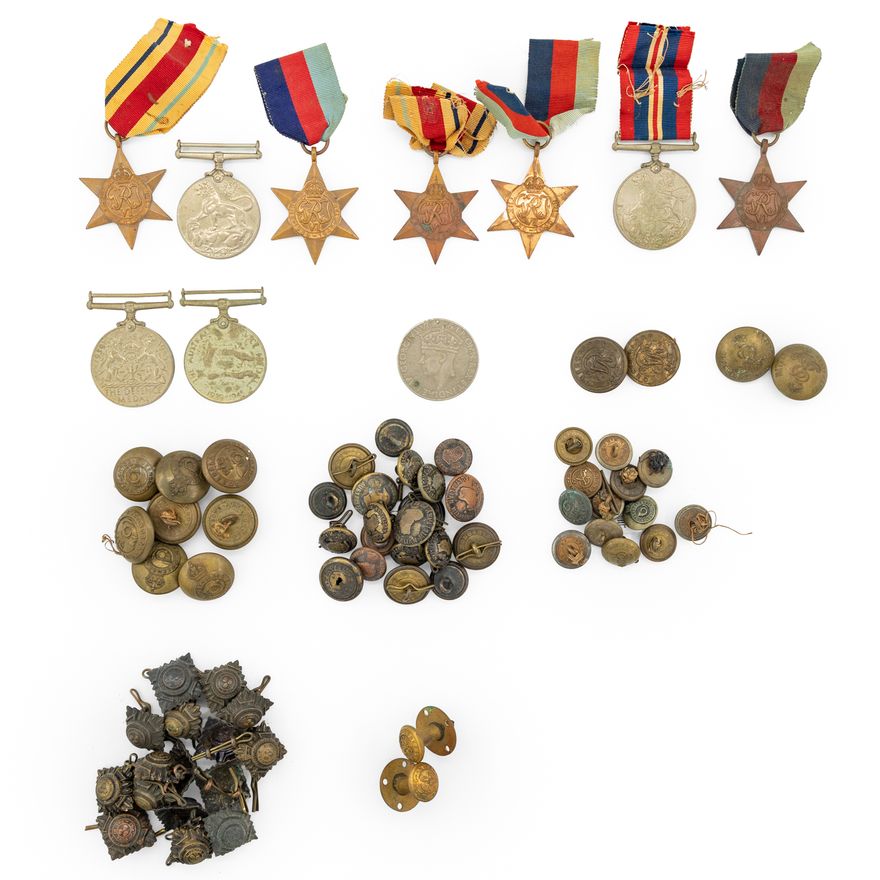George VI, WWI Accumulation, 1939 - 45,  gF - gVF