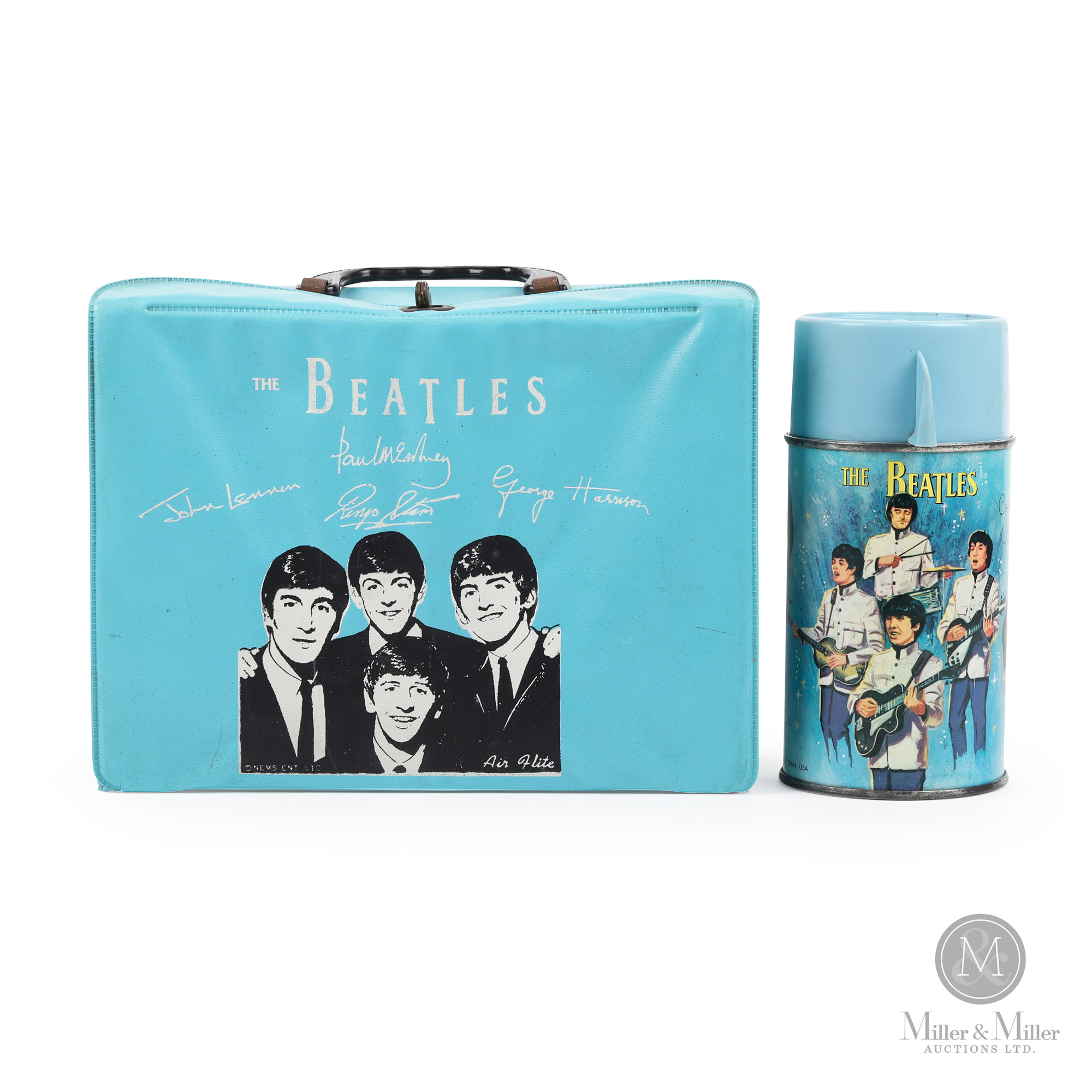 The Beatles Vinyl Lunchbox With Thermos | Miller & Miller Auctions Ltd