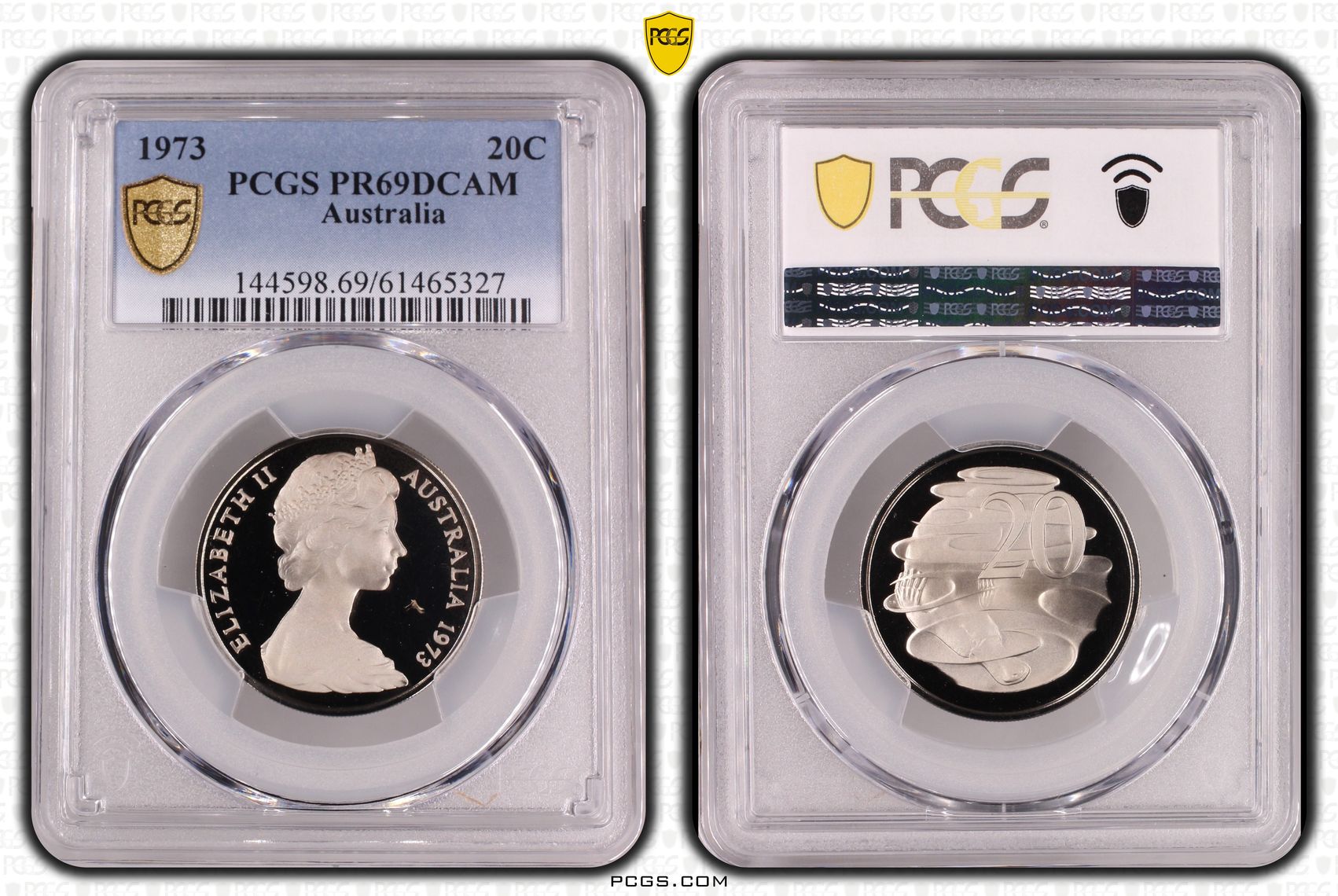 Twenty Cent, 1973, PCGS PR69DCAM