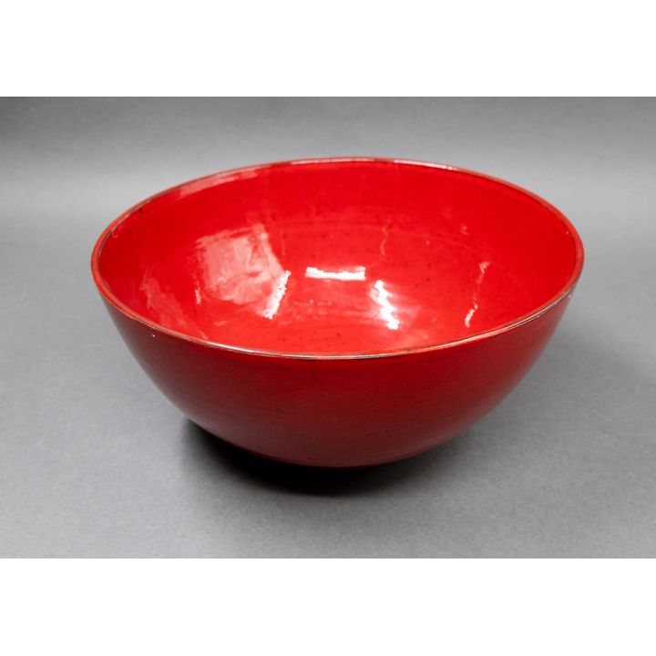 Len Castle - Hemispherical lava bowl