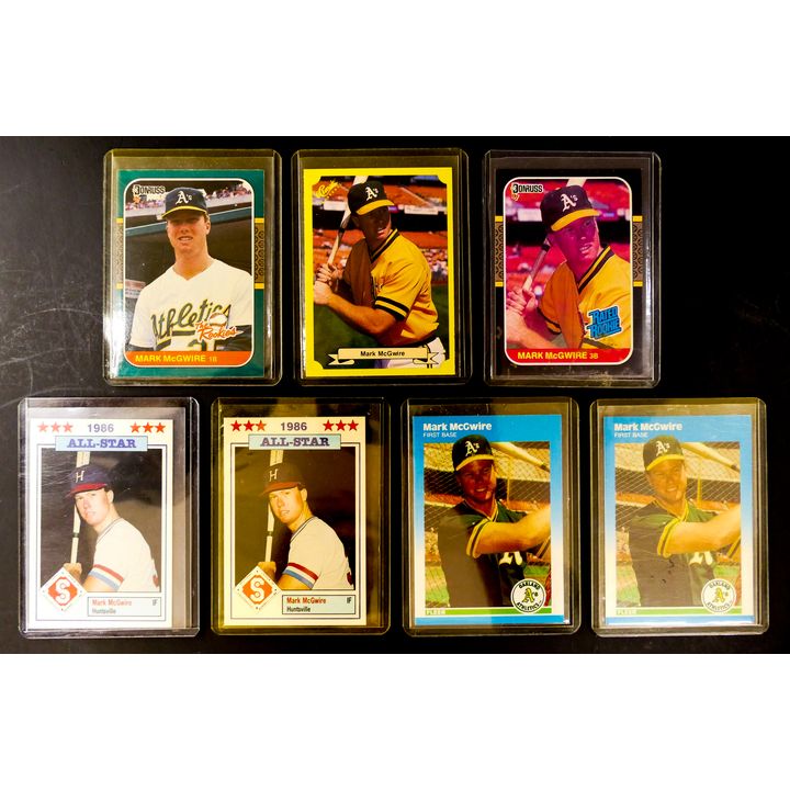 7pc Mark McGwire Baseball Cards.
