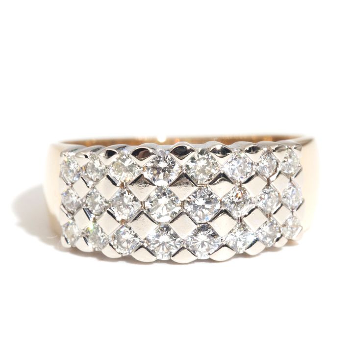 0.96 Carat Diamond 18 Carat Gold Band Ring