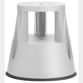Kick Step Stool Stepper with Spring Loaded Wheels - Light Grey -- 51743/4124 SN B2 (S9)